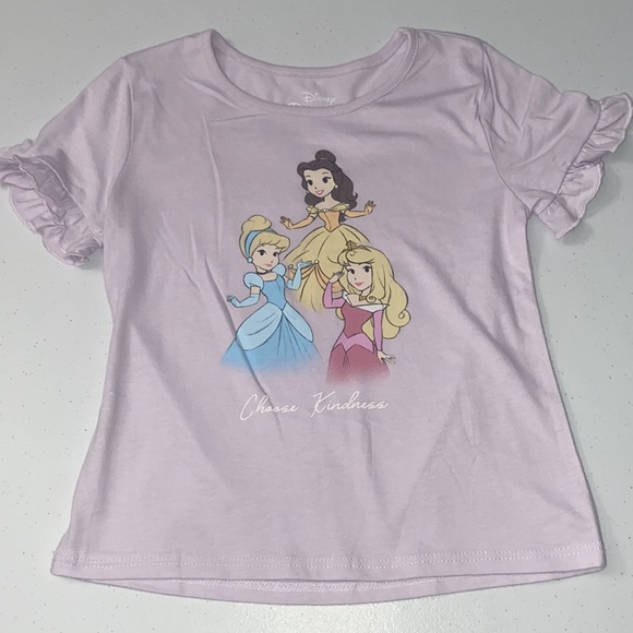 Disney Princess Girl’s 2 Piece Set Short Sleeve Ruffle Top Matching Tutu 6 NWOT - Picture 2 of 10